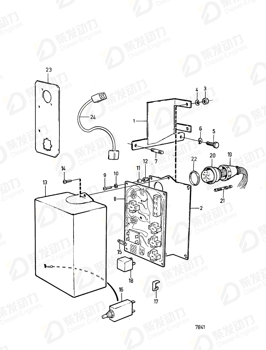 VOLVO Bracket 846723 Drawing